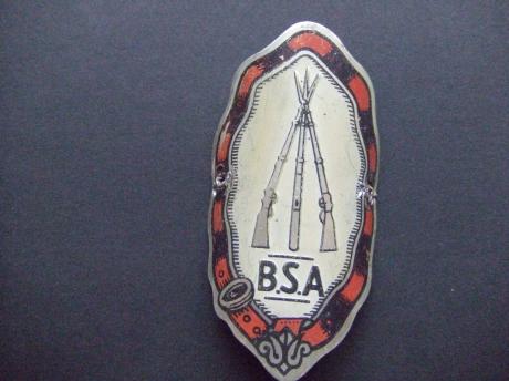 BSA brommer, motor balhoofdplaatje 18